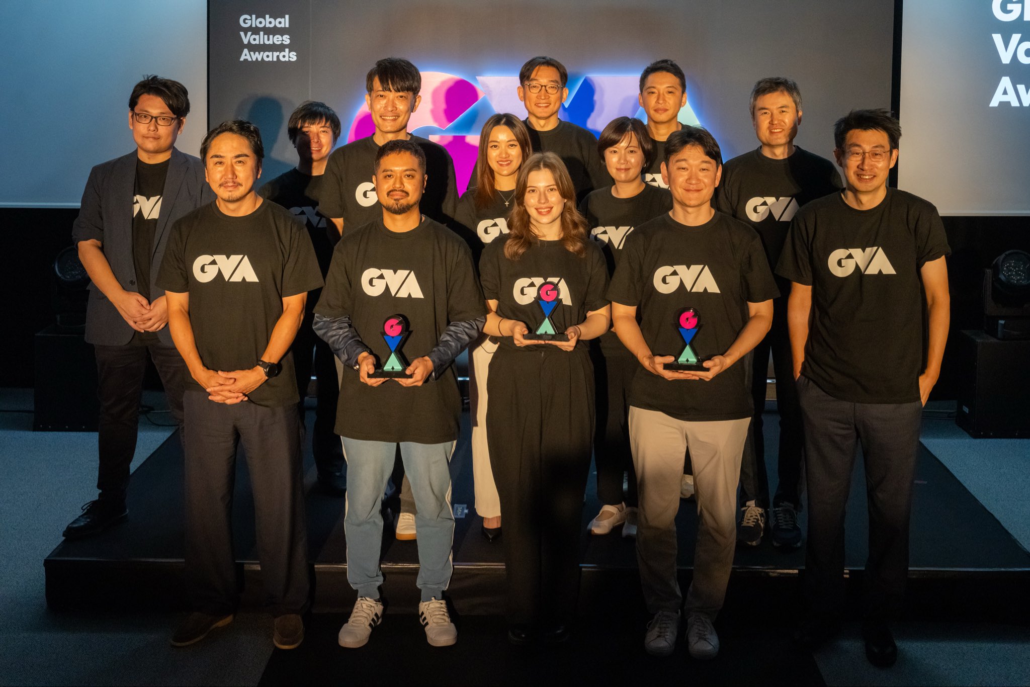 表彰式集合写真